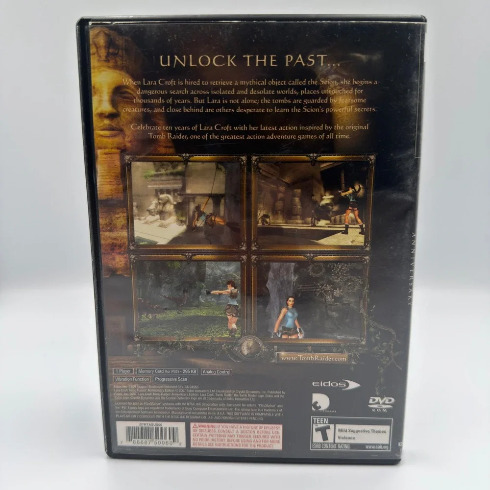 Lara Croft Tomb Raider Anniversary Sony PlayStation 2 PS2 Game CIB SLUS-21555